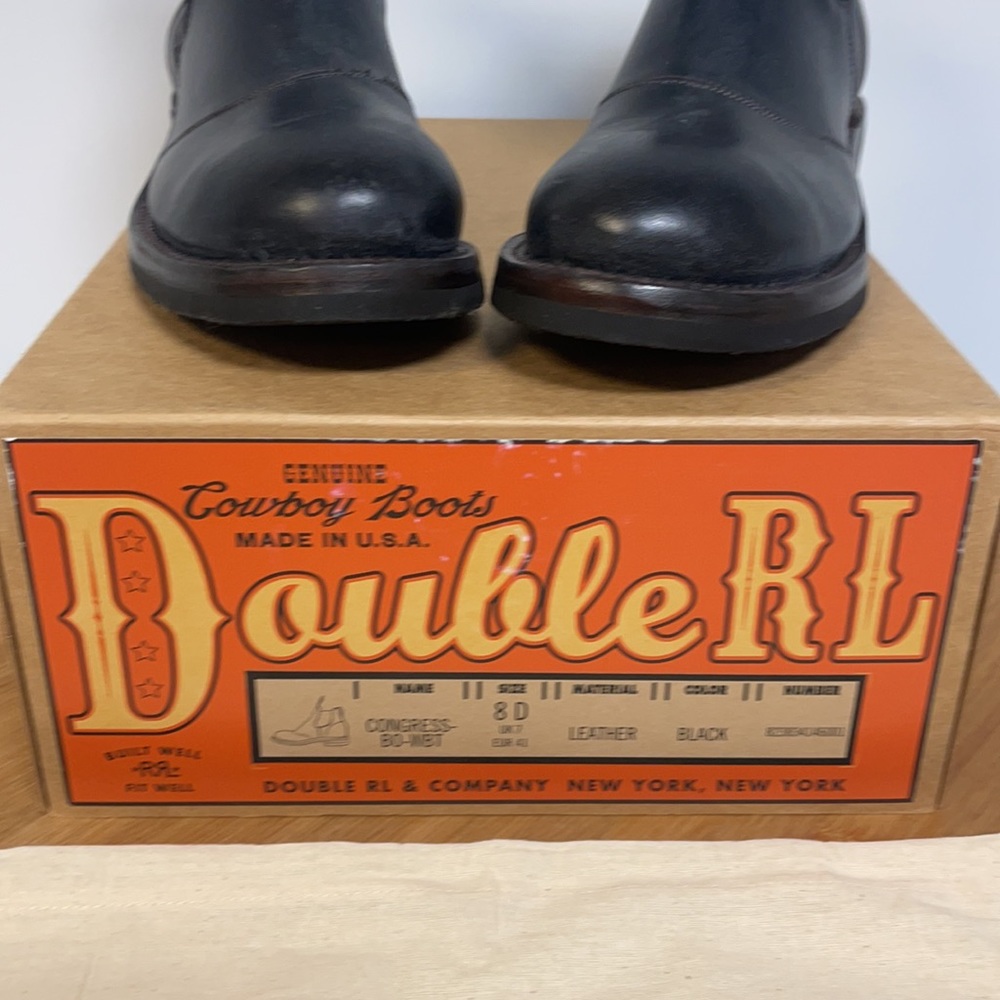 Ralph Lauren Hand Burnished Leather Chelsea Unisex Boots - Picture 2 of 14